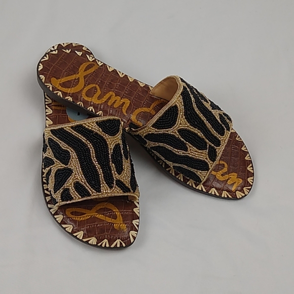 NEW Sam Edelman Gunner Beaded Slides - Picture 6 of 7